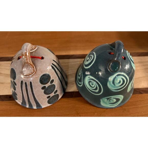 Artisan pottery, bells set of two - Picture 4 of 10
